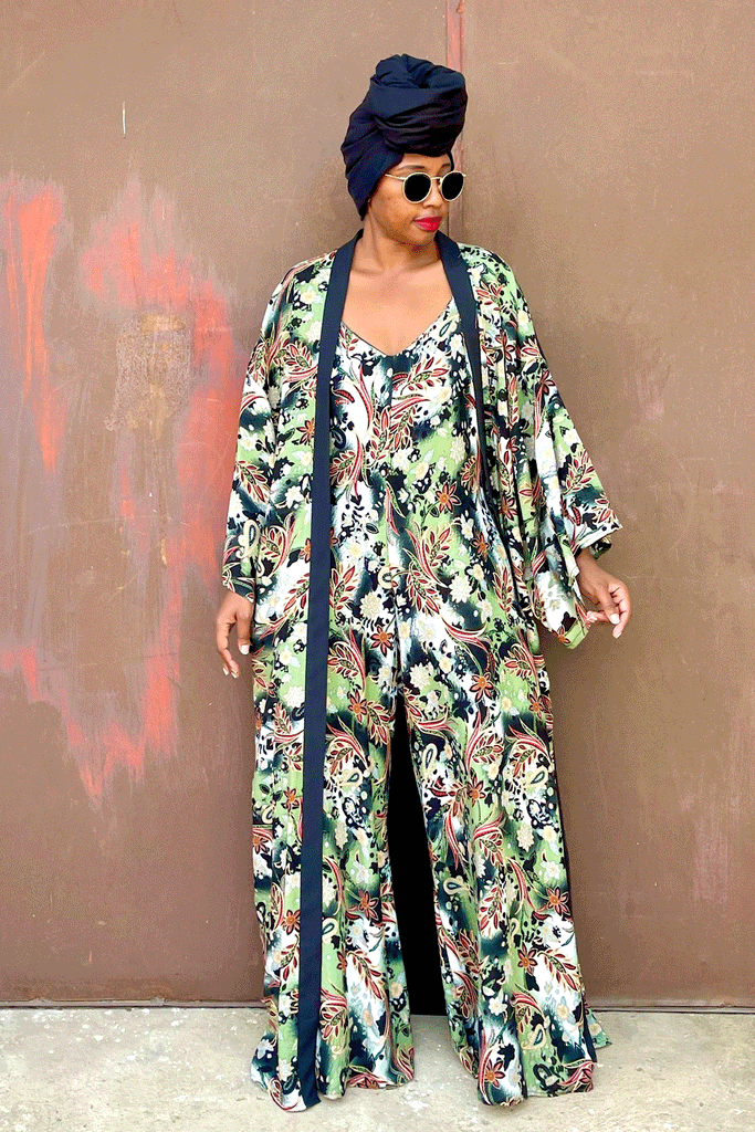 Badu Kimono (Wild Olive) - Kimono Only