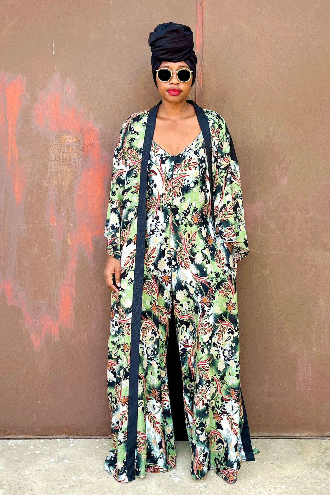 Badu Kimono (Wild Olive) - Kimono Only