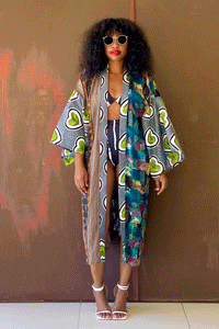 Kiki Kiwi Kimono (Midi)