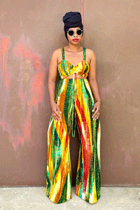 Lala Pant Set (Mustard Green)