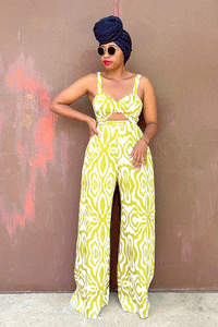 Luena Palazzo Set (Lime)