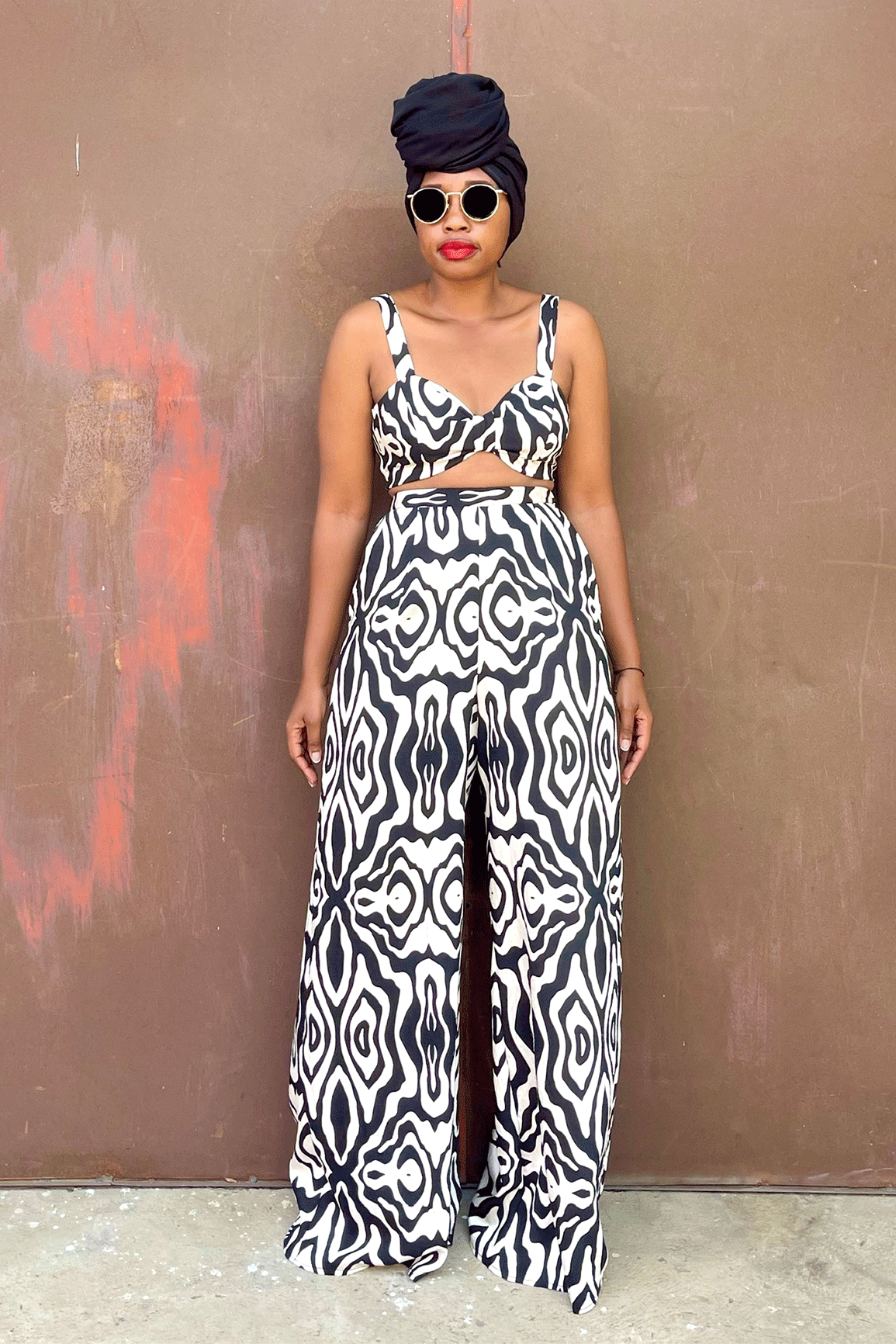 Luena Palazzo Set (Black)