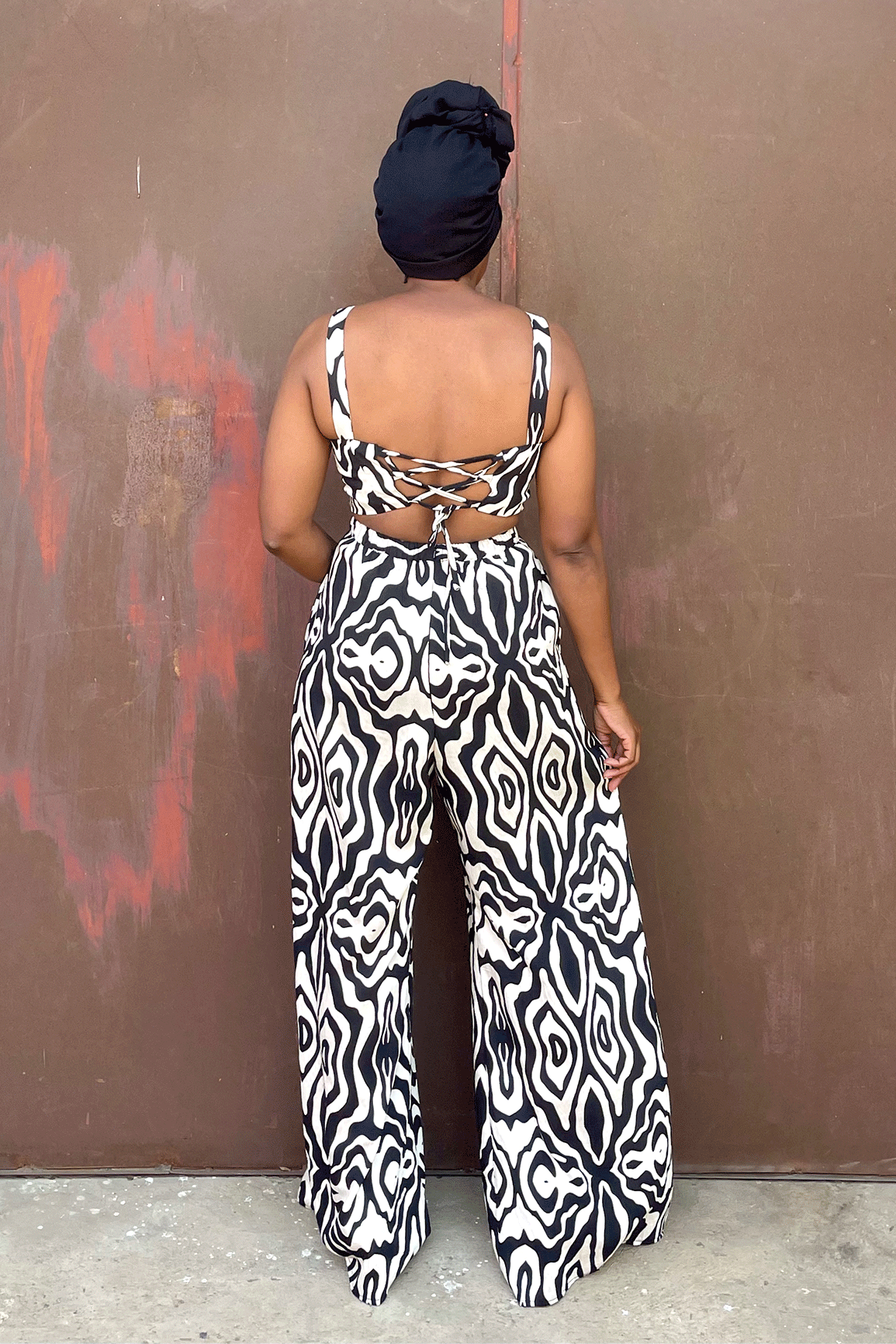 Luena Palazzo Set (Black)