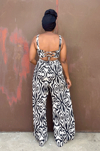 Luena Palazzo Set (Black)