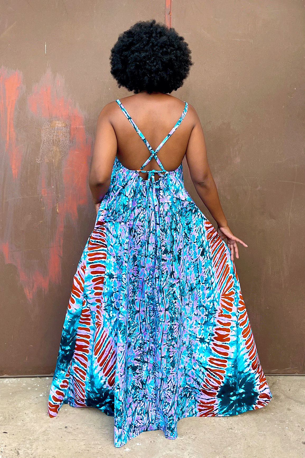 Mara Low - Back Maxi (Teal Dye)