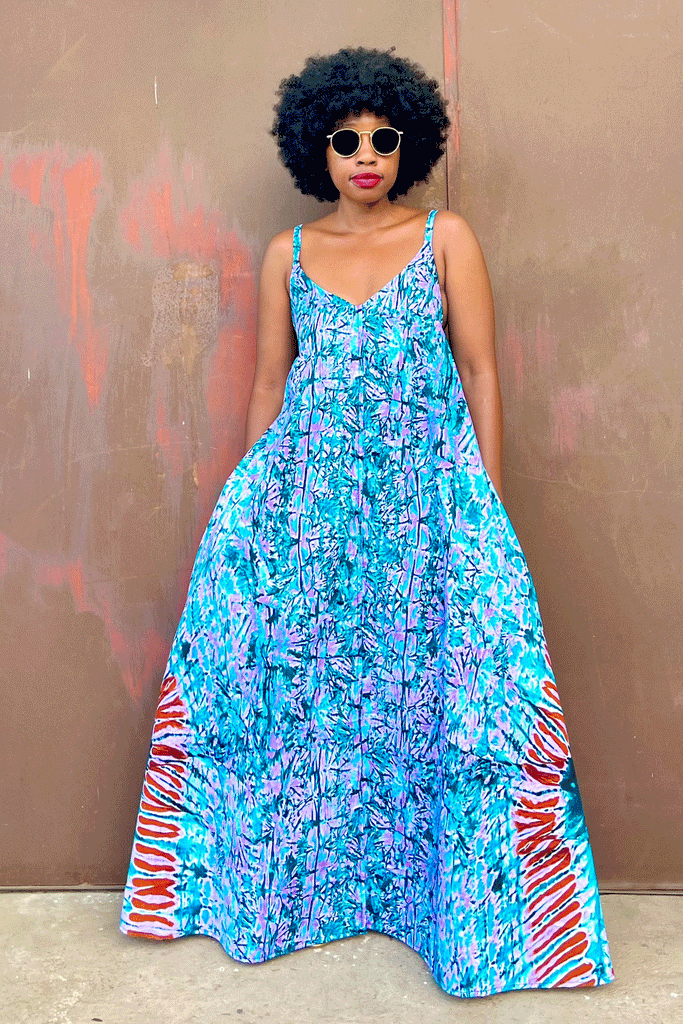 Mara Low - Back Maxi (Teal Dye)