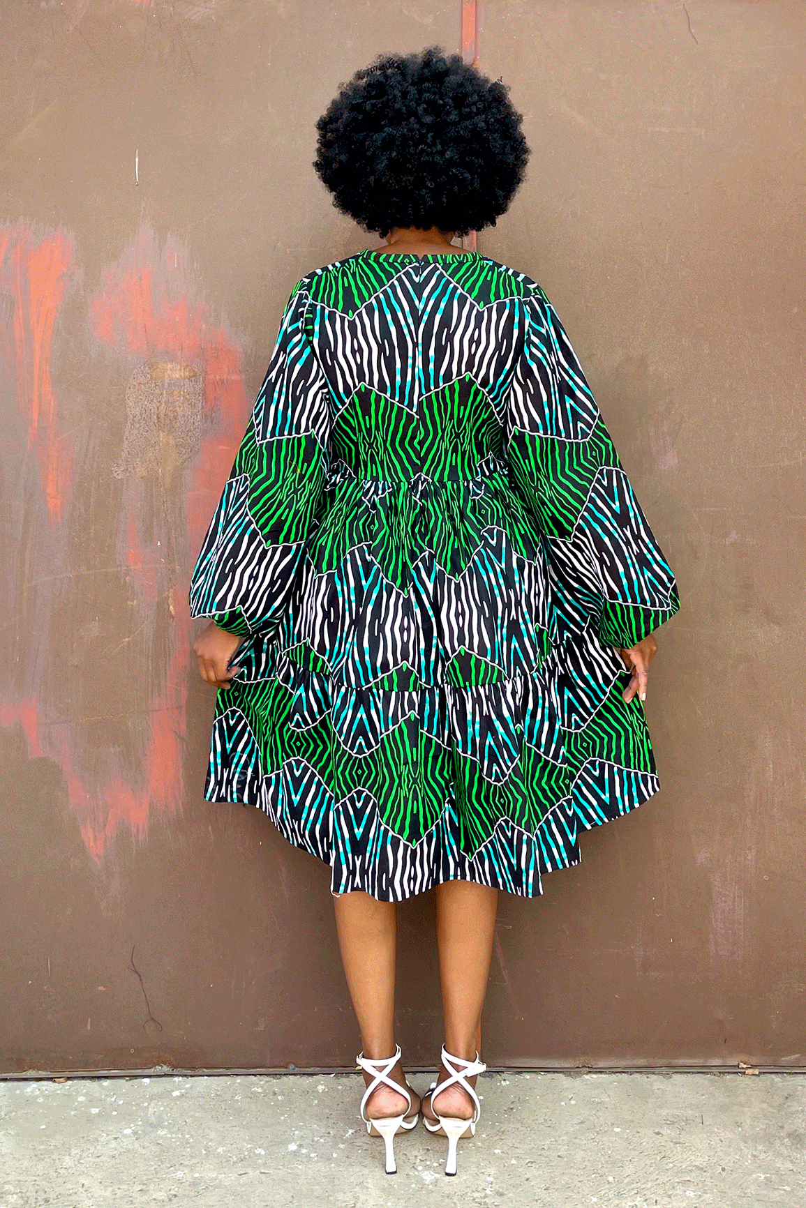 Mumbi Tier Dress (Maze)