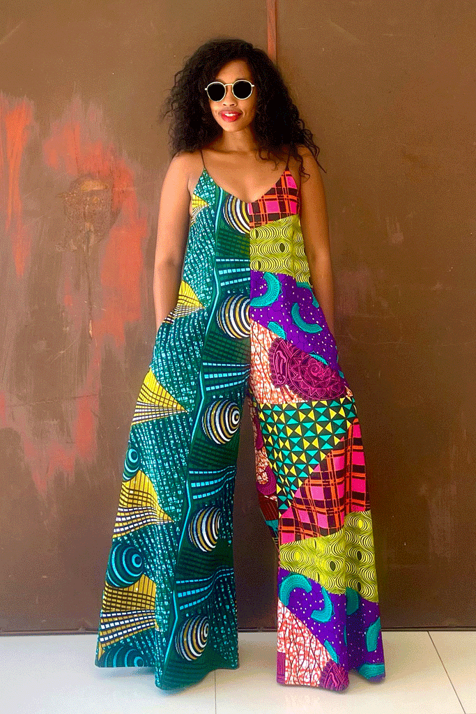 Nairobi Mix String Jumpsuit (Meadow Fiesta) - ONLY 1 LEFT