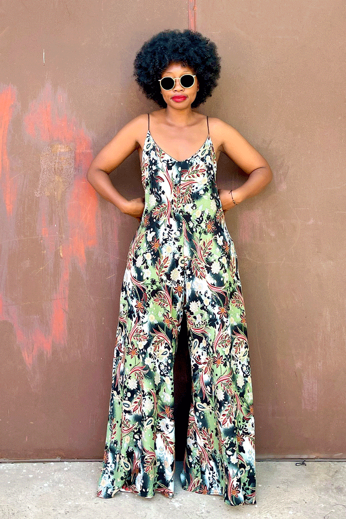 Nairobi Mix Jumpsuit (Wild Olive)