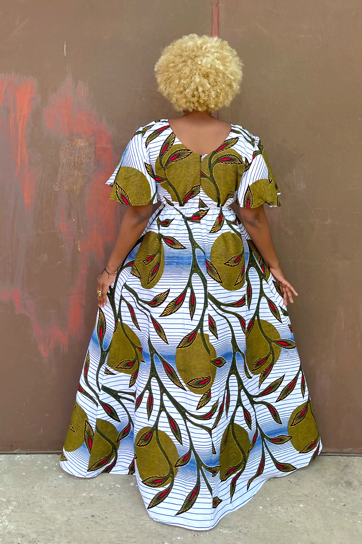 Olivia Dress (Oak White)