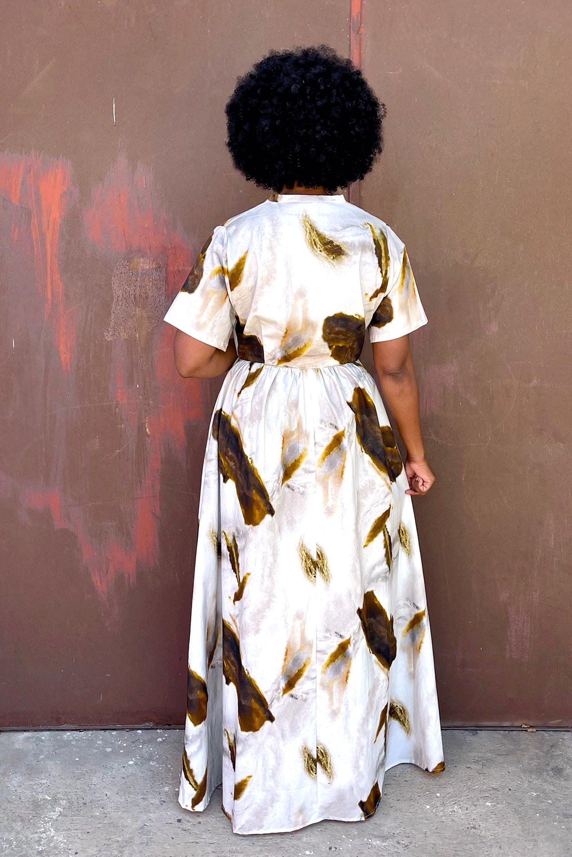 Kigali Chain Dress (Rust)