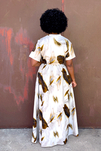 Kigali Chain Dress (Rust)