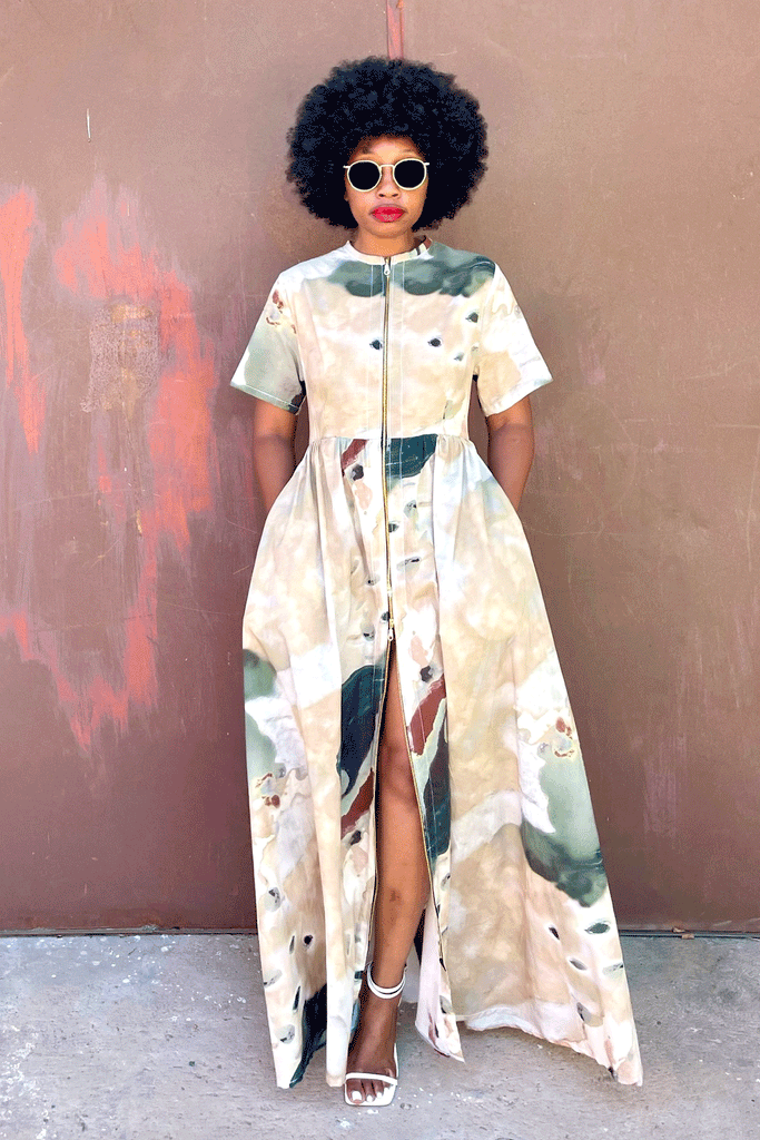 Kigali Chain Dress (Earth)