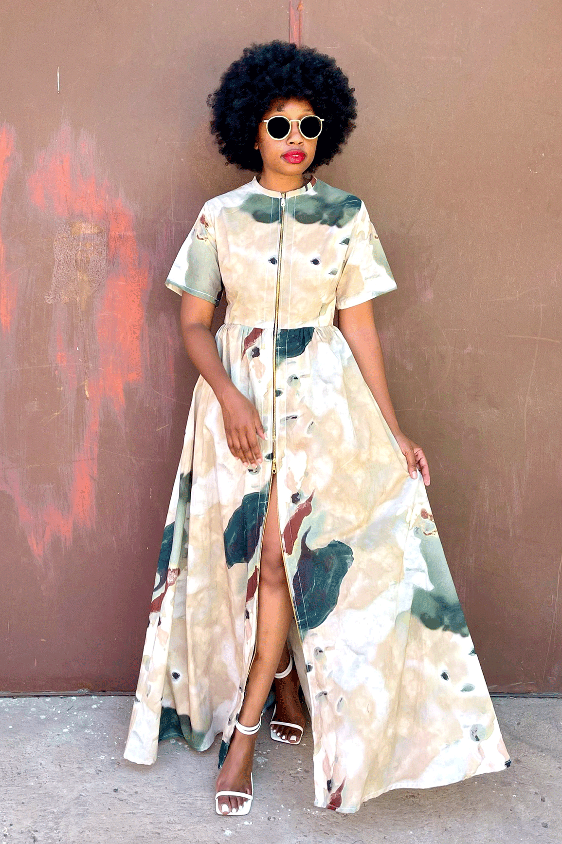 Kigali Chain Dress (Earth)