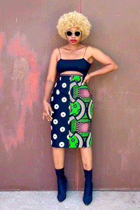 Pomba Pencil (Kiwi) - Skirt Only