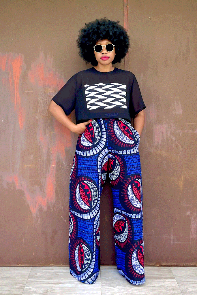 BELLO PANT (SEA) + MD PATCH TOP (CHROME)