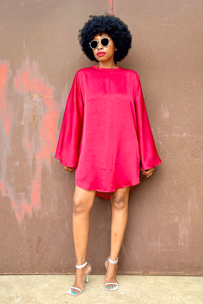 AZURI SLIP SHIRT (RUBY RED)