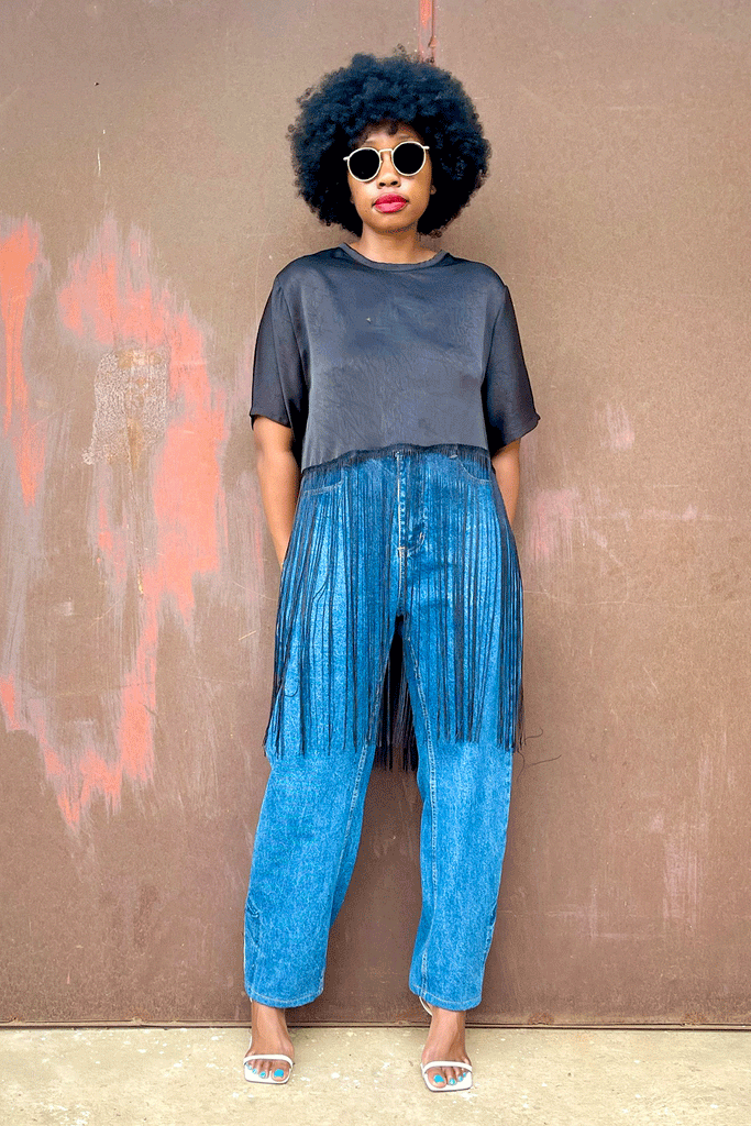 MD TASSEL TOP (MIDNIGHT)