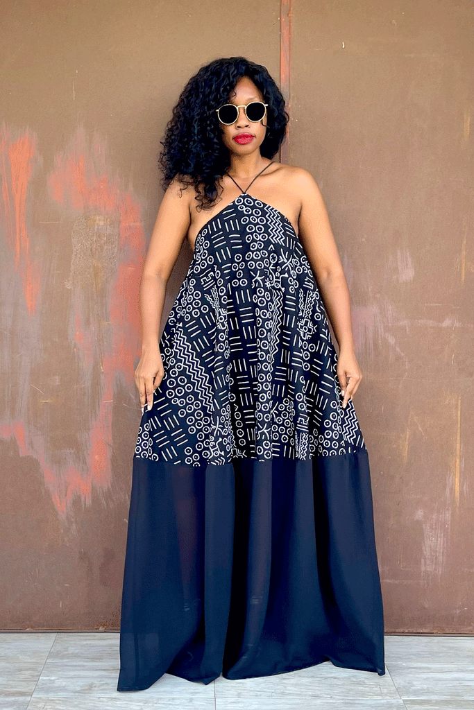 DIDI SHEER DRESS (MIDNIGHT)